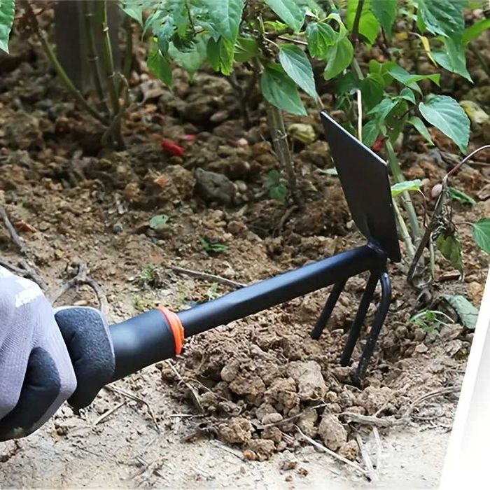 Комплект от инструменти за градина 3 броя, търмък, лопата, гребло