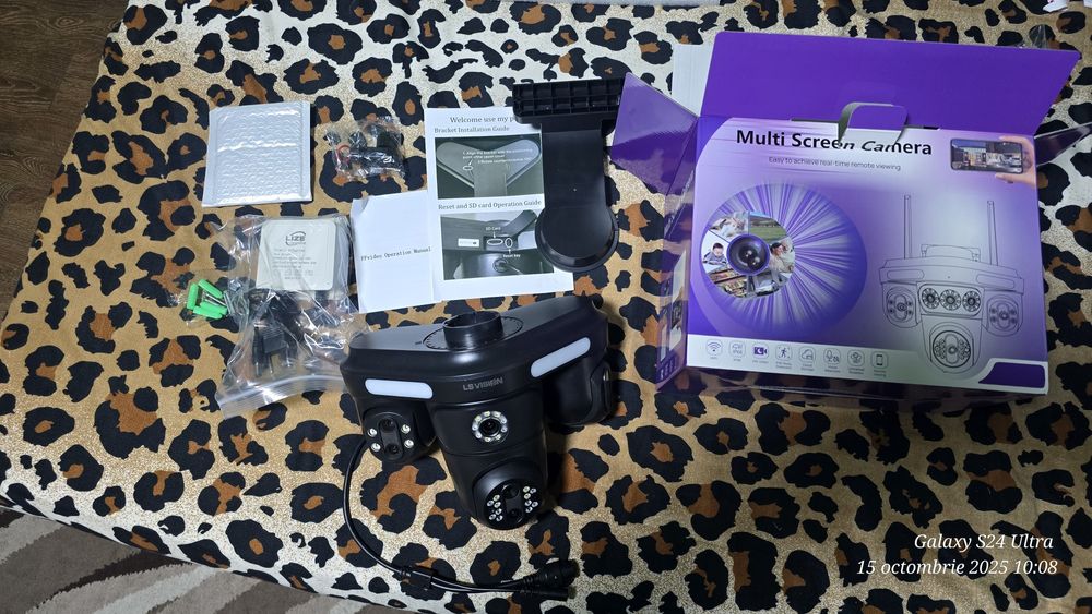 Camera supraveghere  wifi  35mp exterior 7 lentile  x 10 zoom