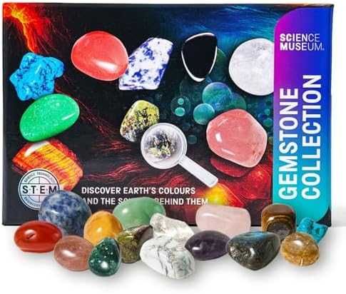 Нова Колекция от 15 истински скъпоценни камъка образователен комплект деца