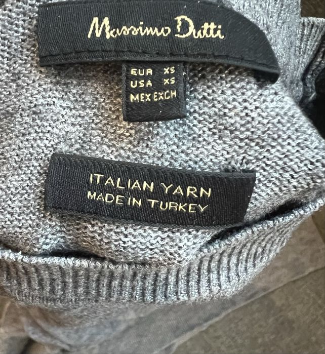Massimo Dutti сив пуловер
