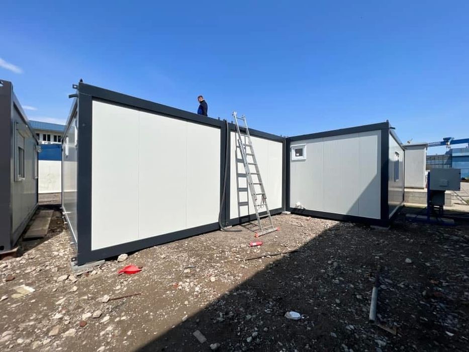 Ansamblu de containere de locuit container birou grup sanitar