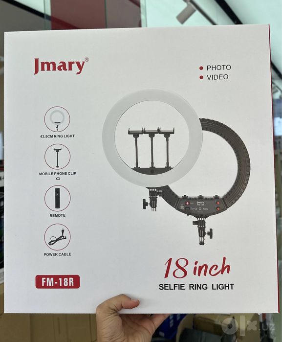 Lampa Led. Кольцевая лампа. С штативом/пультом. Jmary 21r.18r.14r