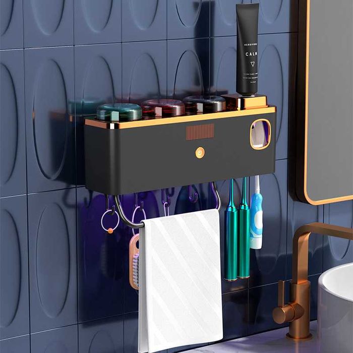 Suport periuta de dinti, sterilizator uv, suporT de dezinfectare