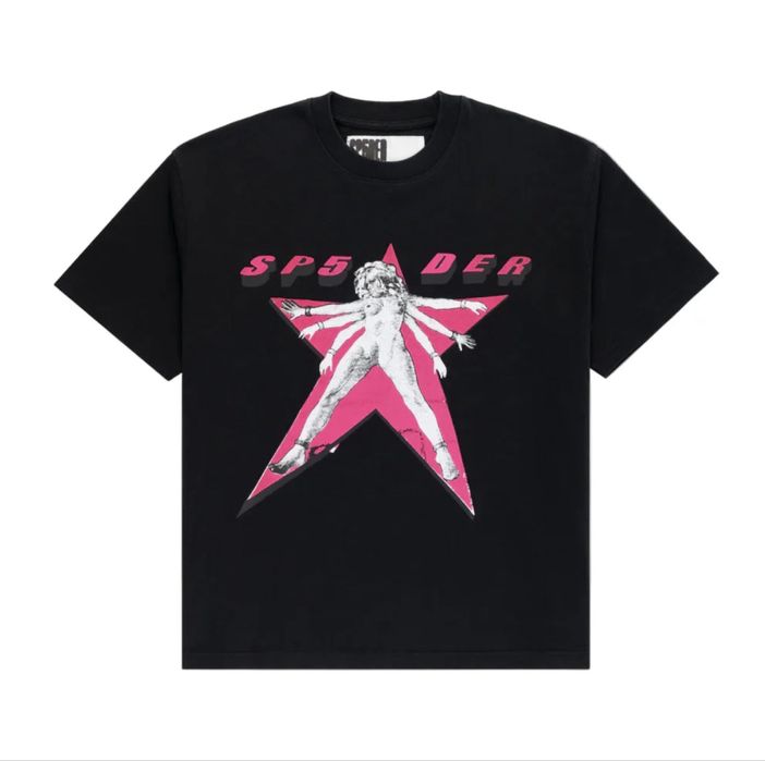 Sp5der Star Girl Tee 'Black'