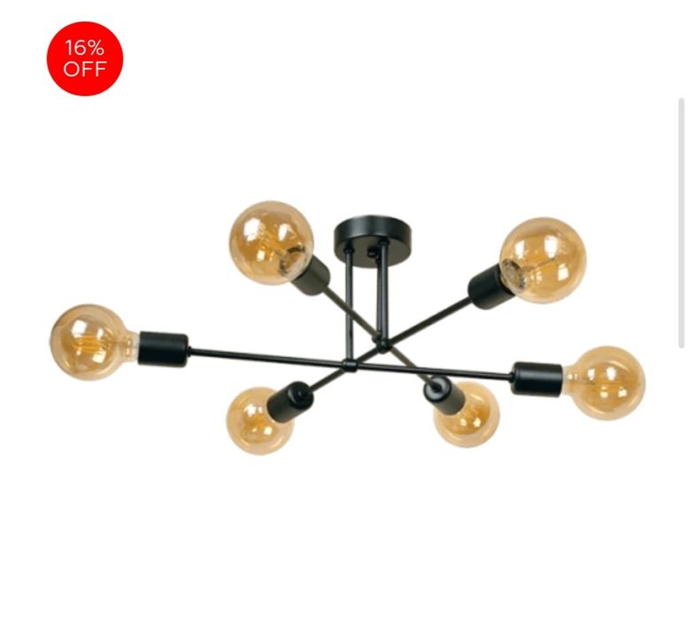 Наличен. Полилей за 6 крушки е27