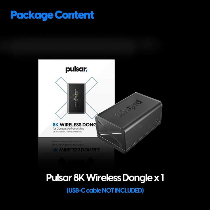 Pulsar Gaming Gears Dongle wireless 8K,interogare ultra-rapidă 8000Hz