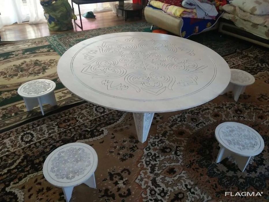 Чайный стол круглый