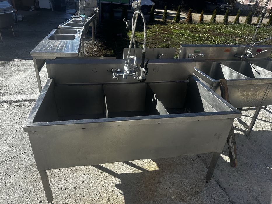 Професионални мивки алпака с две или 3 корита