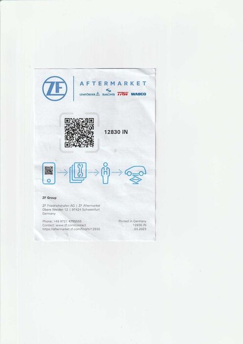 Volanta SACHS pentru VW Passat - 3021 600 288