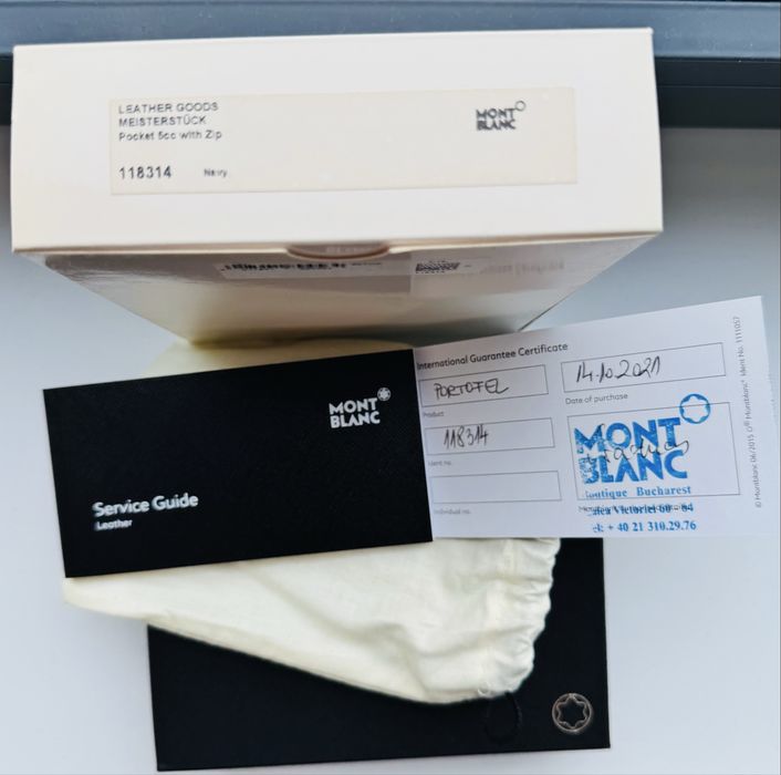 MONTBLANC Portofel carduri NOU pachet complet