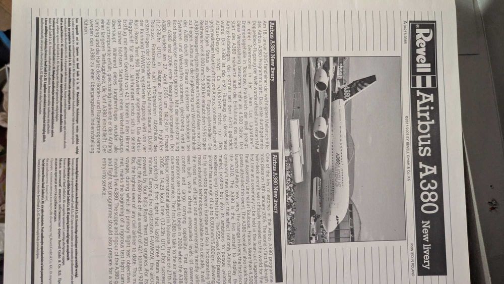 Сглобяем модел Еърбъс А380 Revell,