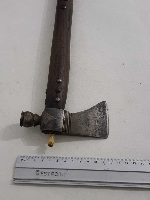 Pipe Tomahawk vintage indienii Cherokee sec. XIX