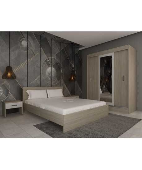 DORMITOR Bianka wenge/stejar /alb