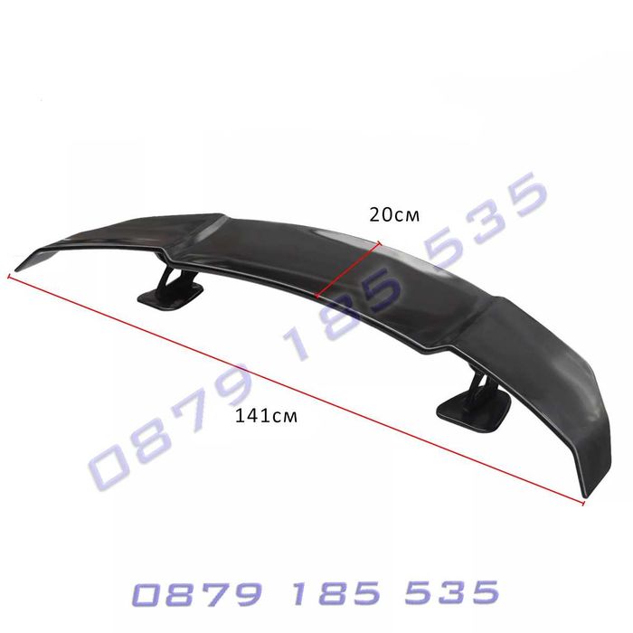 Универсално тунинг крило багажник 140см черен заден спойлер spoiler
