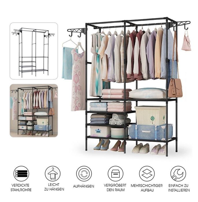 Suport pentru haine raft duport de depozitare pentru haine