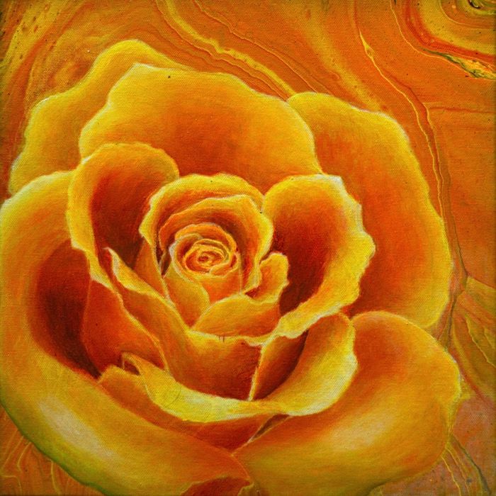 Vand tablou abstract realizat prin tehnica turnarii (pouring) !