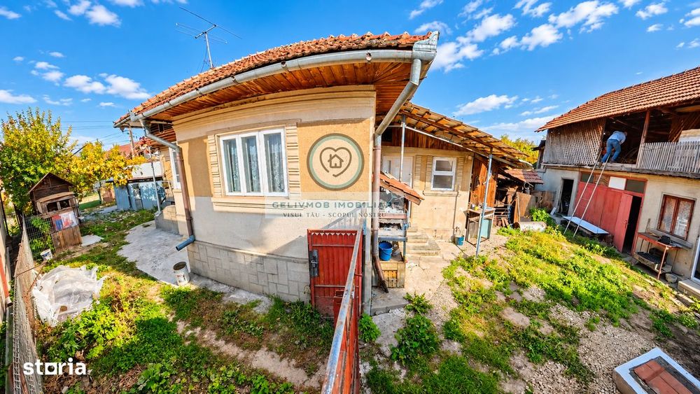 Starchiojd - casa 3 cam, baie, bucatarie, beci + garaj, 789 mp teren