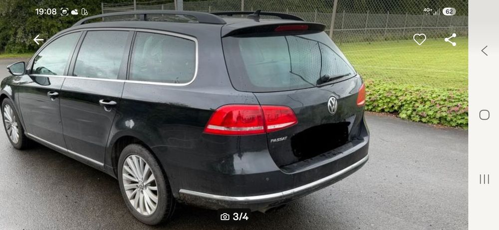 Usa vw passat b7 negru alb brec combi