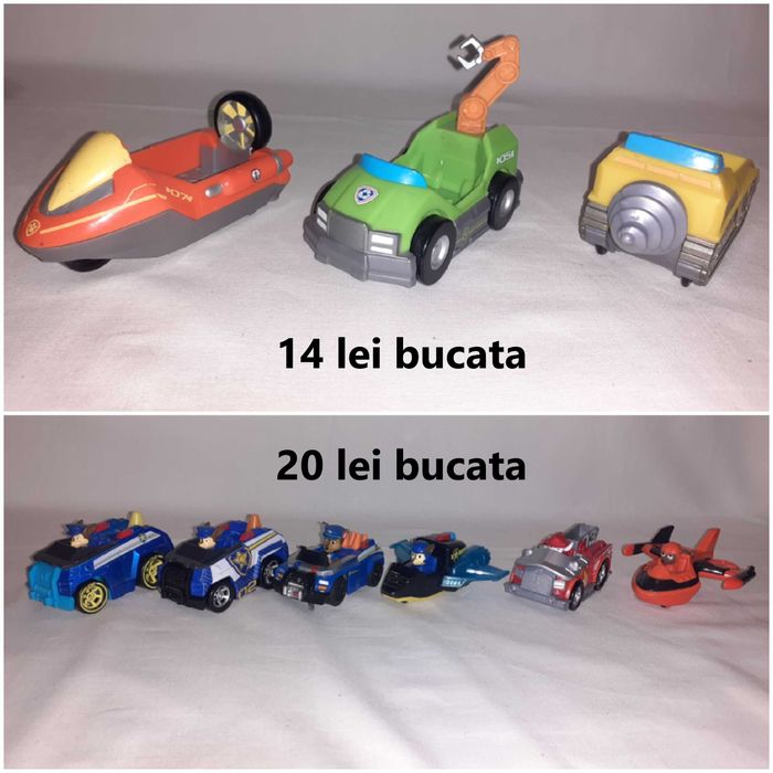 figurine masinute Patrula Catelusilor Paw Patrol Eroi in Pijama