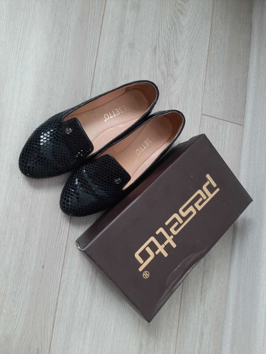 Черные лоферы,40 размер