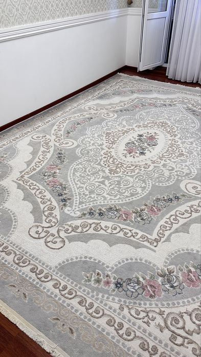 Ковер 3*4 Серый с узором