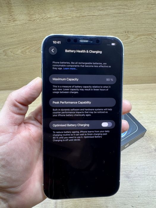 iPhone 12 Pro Max 256Gb Alb white 90% battery life