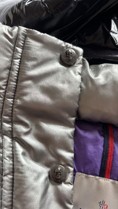 Geaca argintie metallic puffer - marimea L