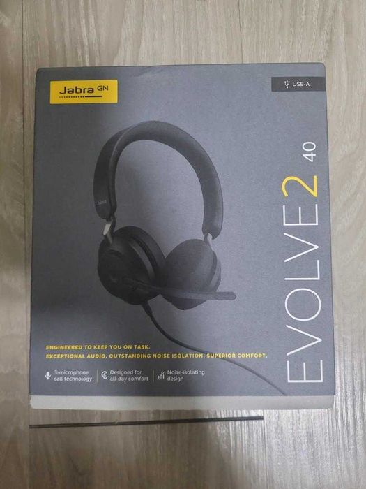 Casti profesionale PC JABRA EVOLVE2 40 USB-A MS