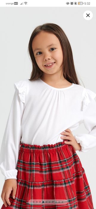 Compleu cu tricou si fusta pt scoala/serbare,  116