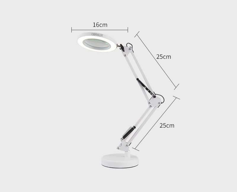 Lampa cu lupa, Manichiura si Cosmetica, Marire 10x, 2 Moduri de Fixare