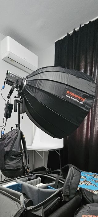 Постоянно осветление Nanlite 60C RGBLAC  + батерии + softbox