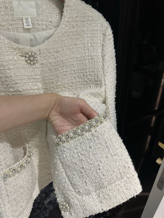 Твидовый жакет HM