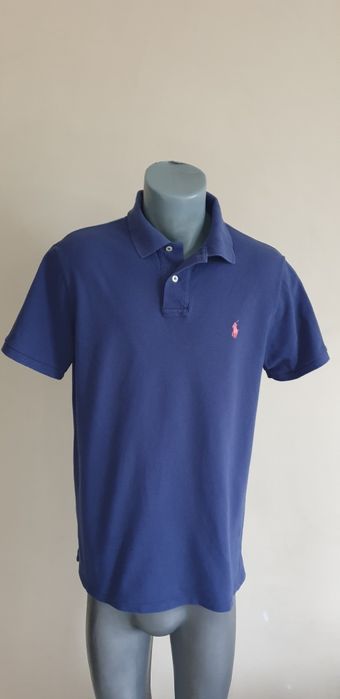 POLO Ralph Lauren Pique Cotton Custom Slim Fit L ОРИГИНАЛ! Мъж Тениска