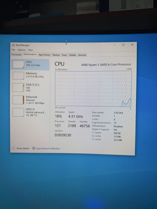 Pc Ryzen 5 5600 Rtx 3070 16gb ram