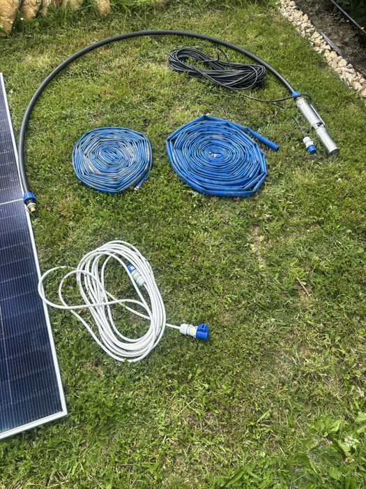 Sistem pompă solară Breckner 300W + panou fotovoltaic + furtunuri | Folosit de max. 5 ori