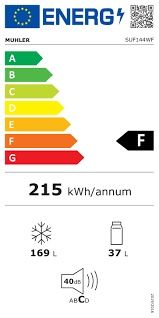 Нов хладилник/фризер с горна камера Мюлер/Muhler 145 см