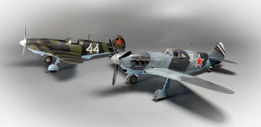 Сборная модель самолета ЛаГГ-3 серии 7-11 (ICM, 1:48)