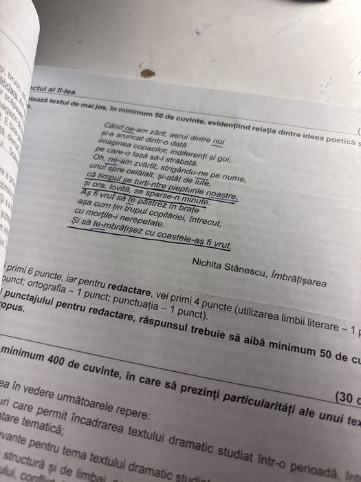 Carte bacalaureat teste