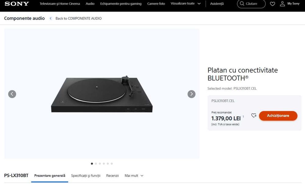 Pickup SONY PS-LX310BT