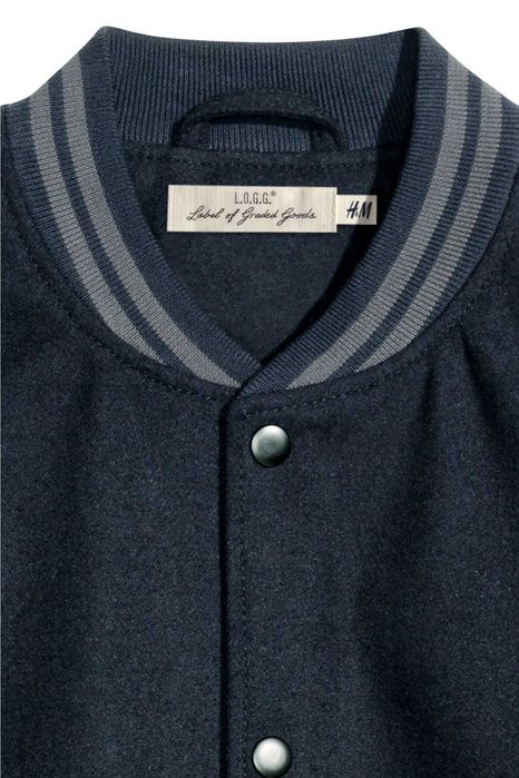 H&M - Geacă (piele naturală & fetru lână) căptuşită, măr. M/50, talie = 105-110 cm., NOUA, etichetă