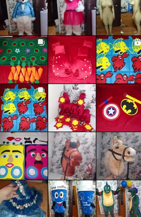 Пошив игрового реквизита для аниматоров