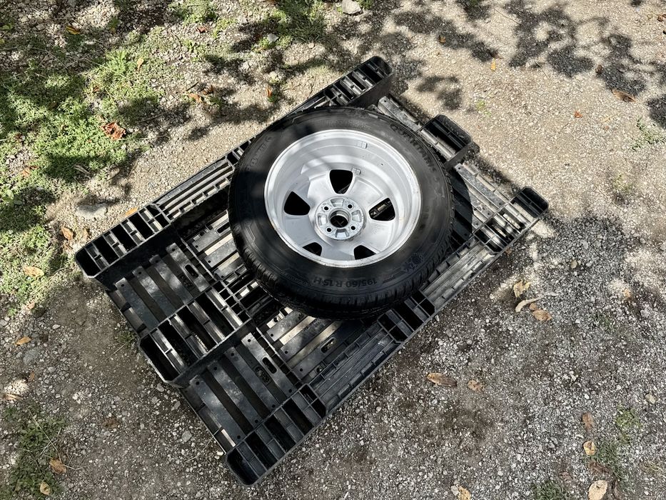 НОВО Резервна гума+АЛУМИНИЕВА ДЖАНТА 15" 4x100 за Opel,Chevrolet,Fiat