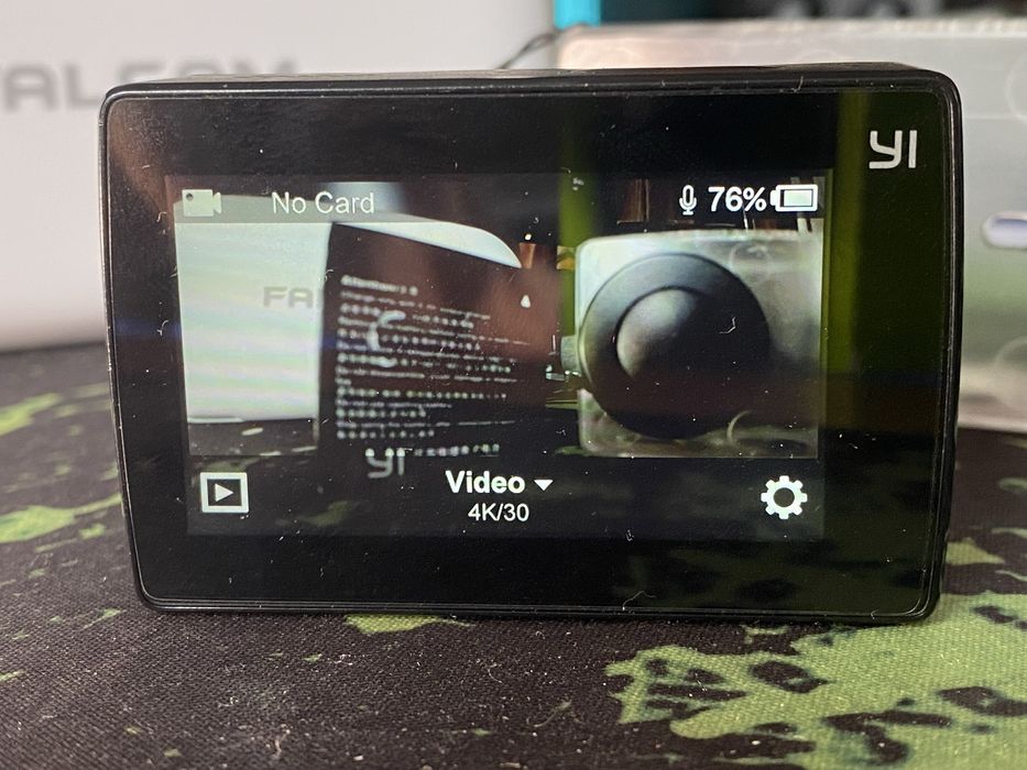 Yi 4k екшън камера + feiyutech g5