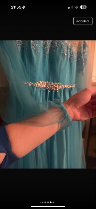 Rochie albastra lunga