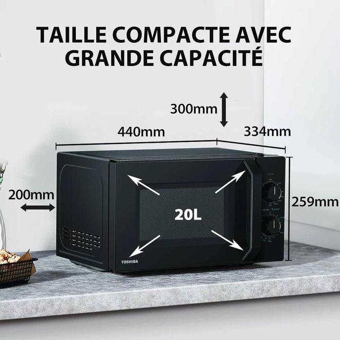 Микровълнова печка Toshiba 20L (MW2-MG20P(BK) 800W