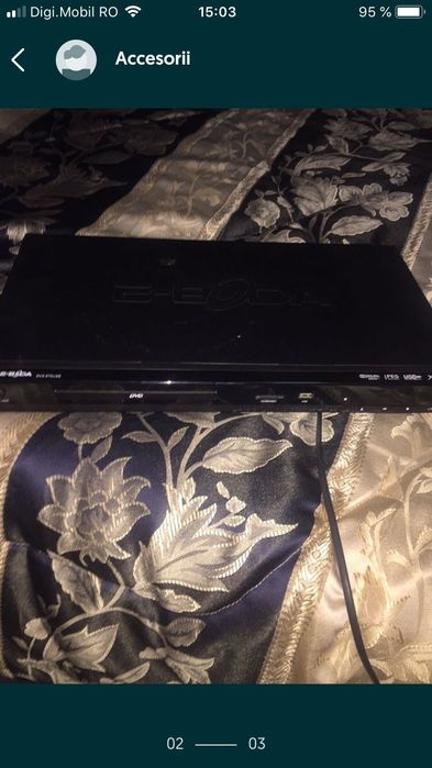 Dvd player eboda cu usb folosit de 3 ori !