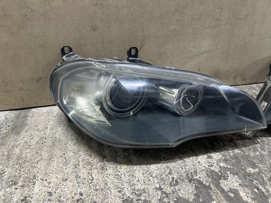 Передние фары bmw x5 e70 dorest