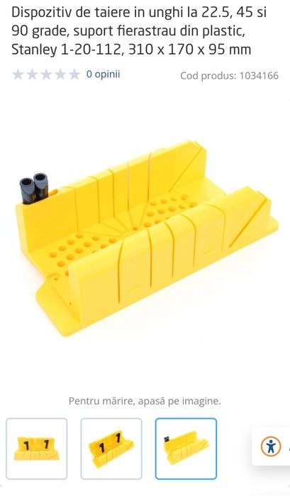 Dispozitiv de taiere in unghi Stanley