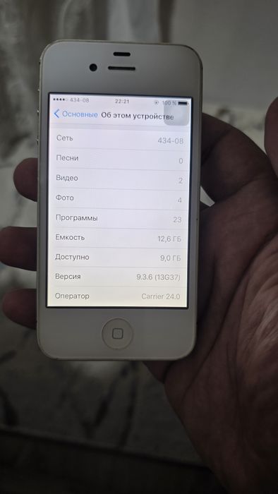 Iphone 4s 16gb белого цвета