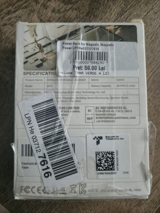 Power bank V 15.de 10000mAh